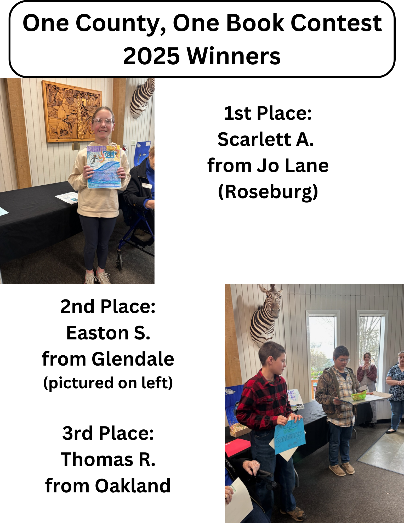 Winners at the Wildlife Safari